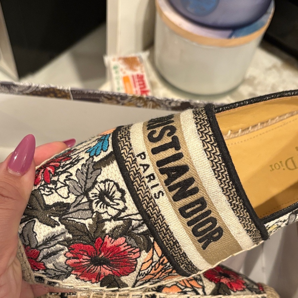 Dior Multicolor Floral Espadrilles - Picture 2 of 4